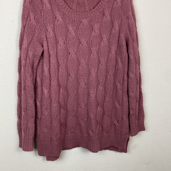 Maurices | Pink Mauve Chunky Knit Sweater XL - Picture 3 of 8